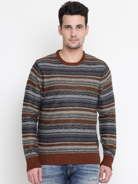 

U.S. Polo Assn. Denim Co. Men Brown & Grey Sweater