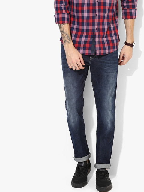 

U.S. Polo Assn. Denim Co. Men Blue Brandon Slim Fit Mid-Rise Clean Look Stretchable Jeans