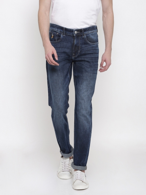 

U.S. Polo Assn. Denim Co. Men Blue Slim Fit Mid-Rise Clean Look Stretchable Jeans