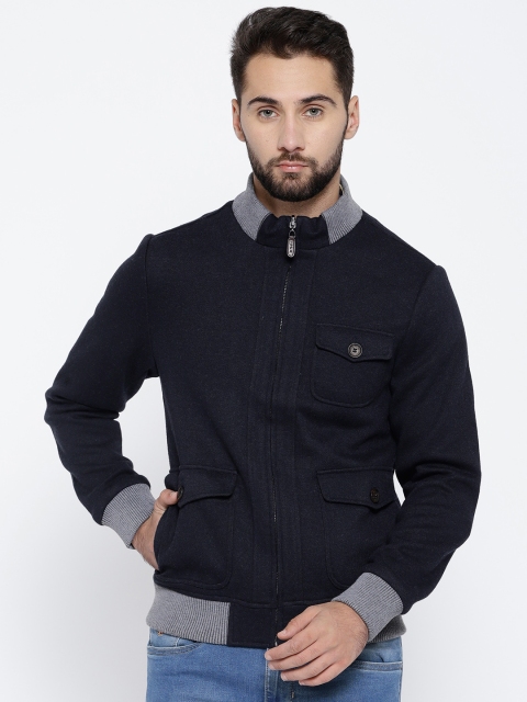

U.S. Polo Assn. Men Navy Solid Bomber Jacket, Navy blue