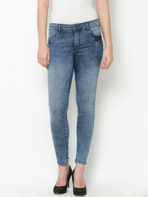 

United Colors of Benetton Women Blue Mid-Rise Clean Look Stretchable Jeans