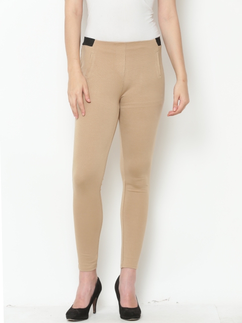 

United Colors of Benetton Beige Ankle-Length Leggings