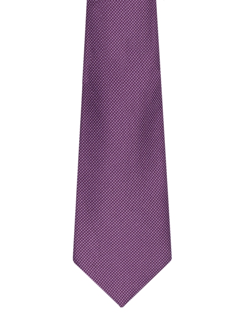 

Peter England Men Lavender Woven Design Broad Tie