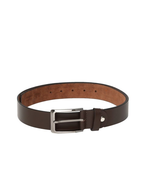 

Peter England Men Brown Textured Leather Belt