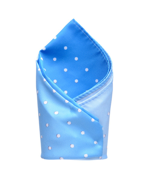 

Peter England Statements Blue & White Polka Dot Print Pocket Square