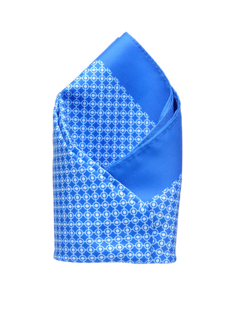 

Peter England Statements Blue & White Printed Pocket Square