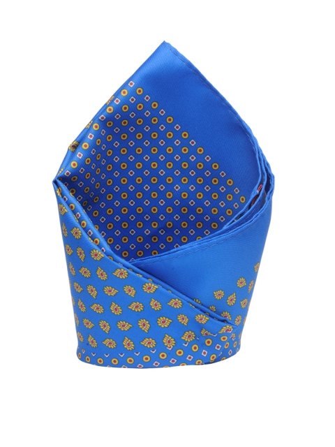 

Peter England Statements Blue & Yellow Printed Pocket Square