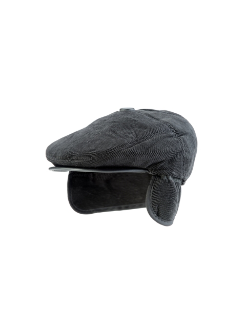 

Alvaro Castagnino Men Black Self-Striped Golf Cap