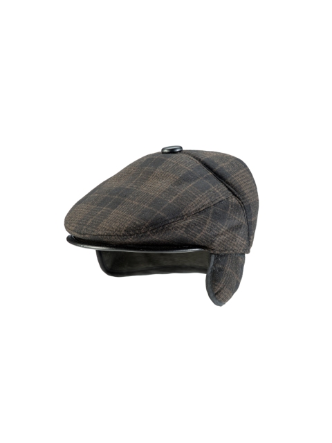 

Alvaro Castagnino Men Brown Checked Golf Cap Men
