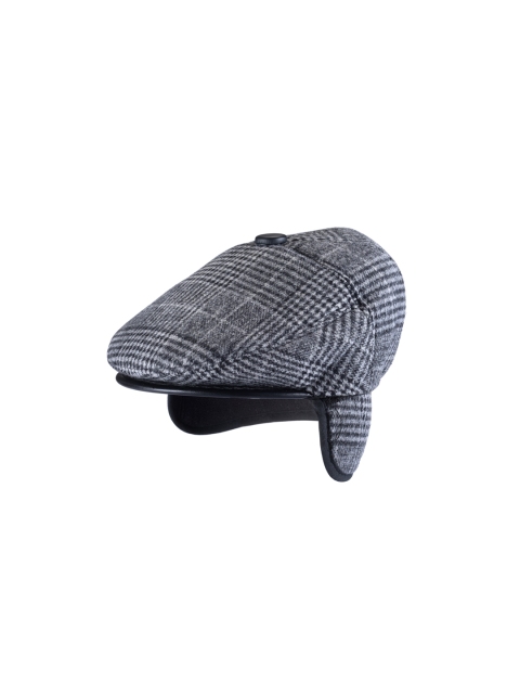 

Alvaro Castagnino Men Black & White Checked Golf Cap
