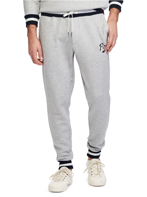 

Polo Ralph Lauren Double-Knit Graphic Jogger, Grey melange