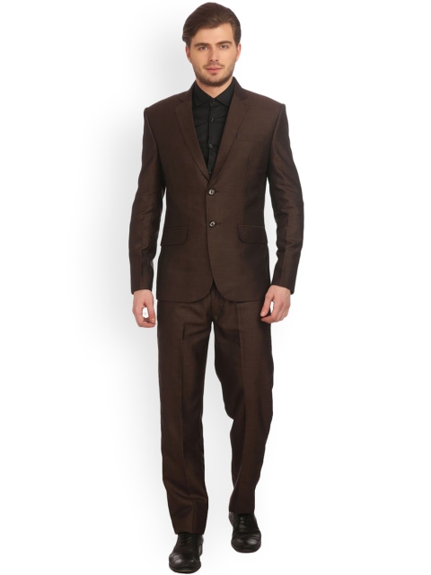

Wintage Coffee Brown Single-Breasted Regular Fit Formal Suit