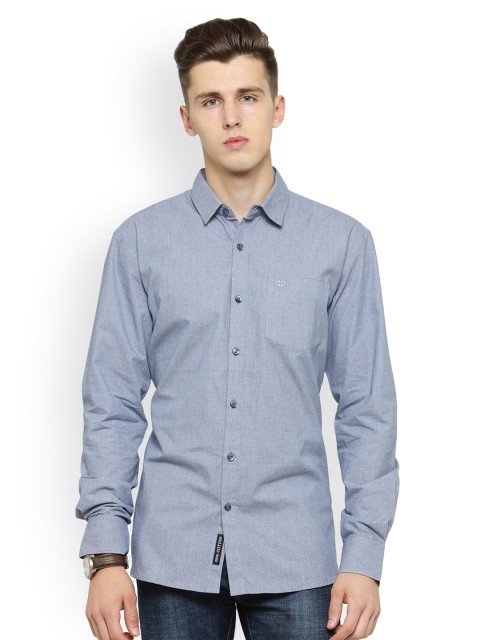 

L.A. SEVEN Men Grey Semi Slim Fit Solid Casual Shirt