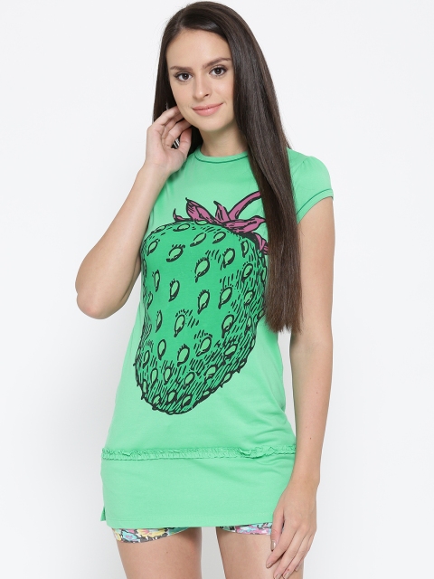 

MADAME M SECRET Green Printed Night Suit S1551073 014