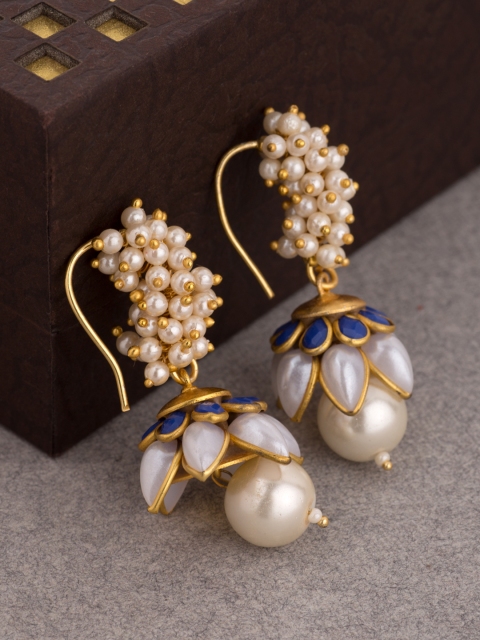 

Voylla Gold-Plated Contemporary Jhumkas