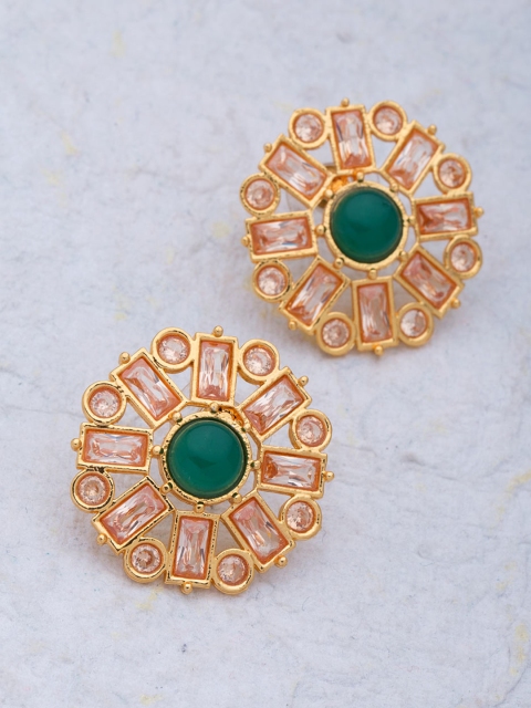 

Voylla Gold-Toned Contemporary Studs