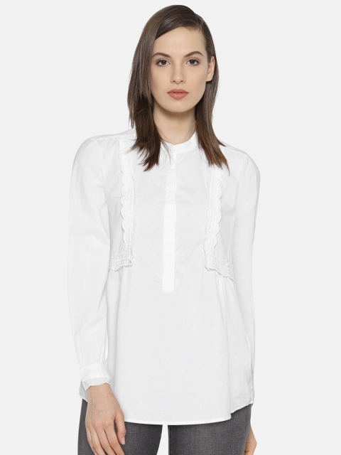 

Vero Moda Women White Solid Shirt Style Top