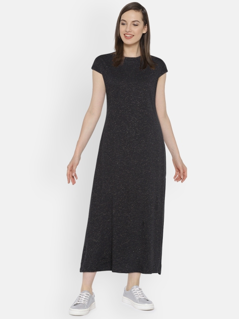 

Vero Moda Women Black Shimmer Maxi Dress