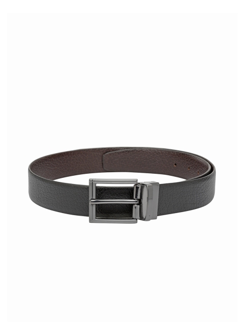 

Teakwood Leathers Men Black & Brown Solid Reversible Belt