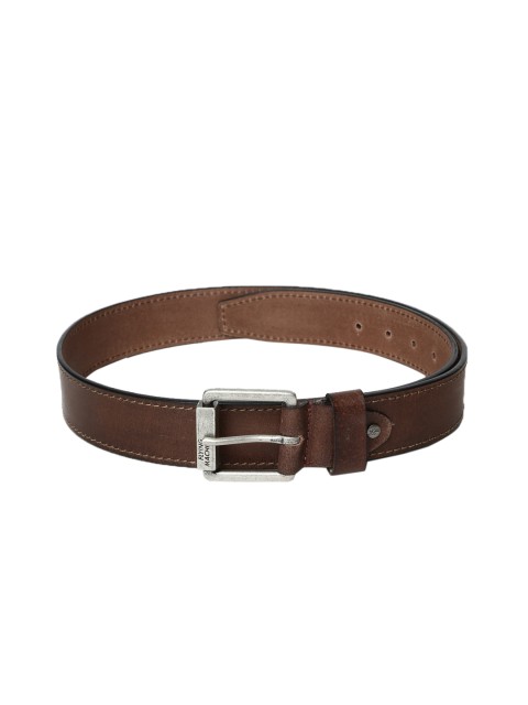 

Flying Machine Men Brown Solid Leather Belt
