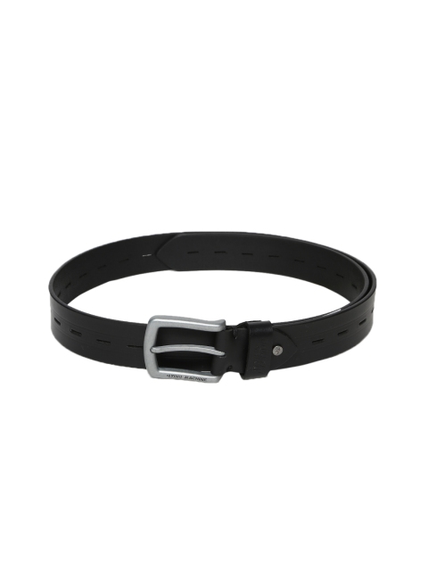 

Flying Machine Men Black Solid Belt