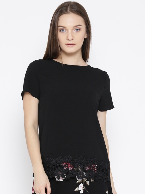 

DOROTHY PERKINS Women Black Solid Top