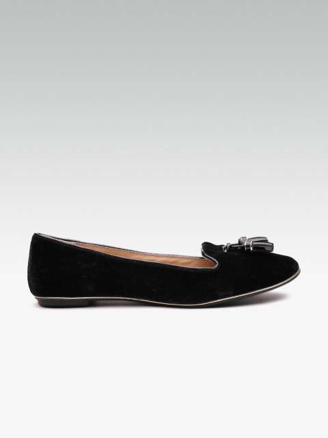 

DOROTHY PERKINS Women Black Solid Tassel Ballerinas