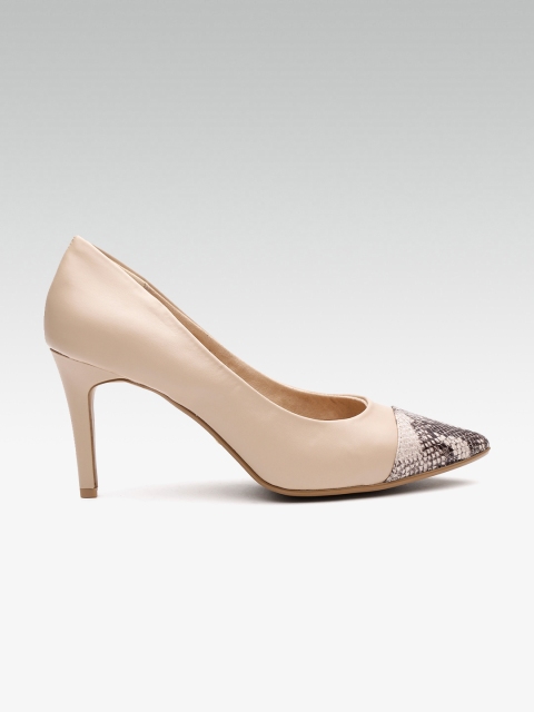 

DOROTHY PERKINS Women Nude-Coloured Solid Pumps
