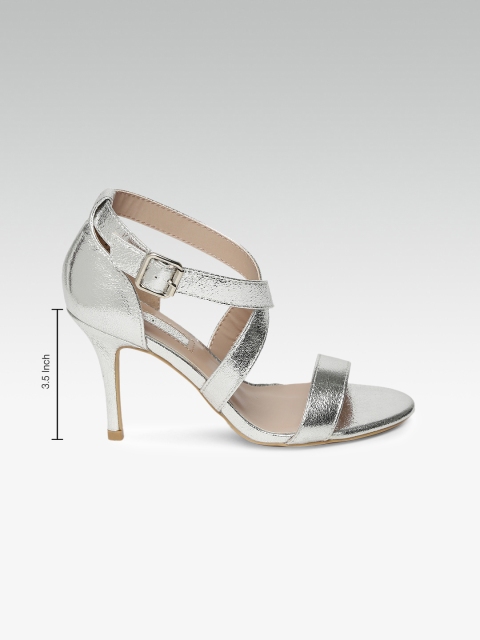 

DOROTHY PERKINS Women Silver-Toned Solid Heels
