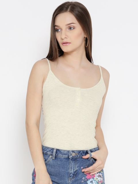 

FOREVER 21 Cream-Coloured Bodysuit