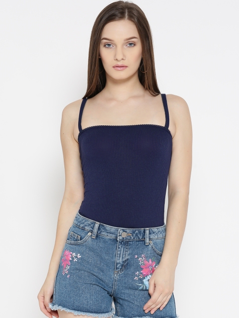 

FOREVER 21 Navy Bodysuit, Navy blue