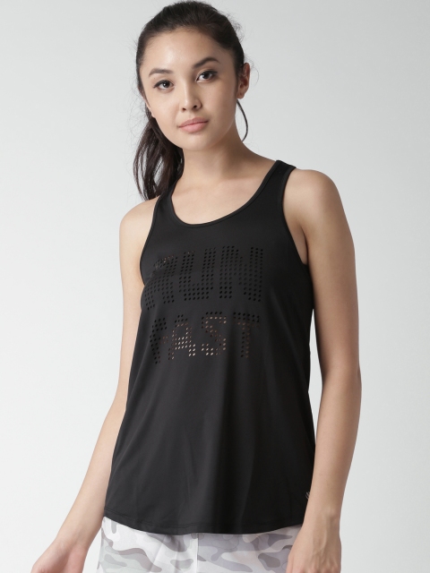 

FOREVER 21 Women Black Solid Tank Top