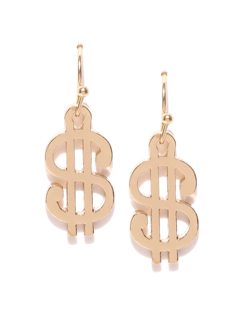 

FOREVER 21 Gold-Toned Quirky Drop Earrings