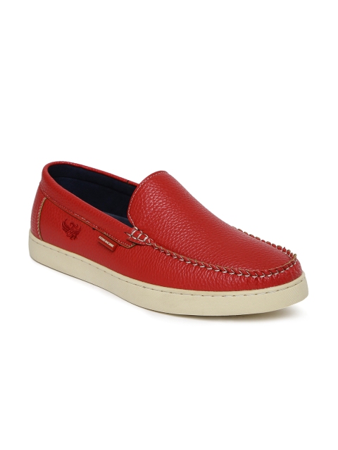 

Flying Machine Men Red Justin Slip-On Sneakers
