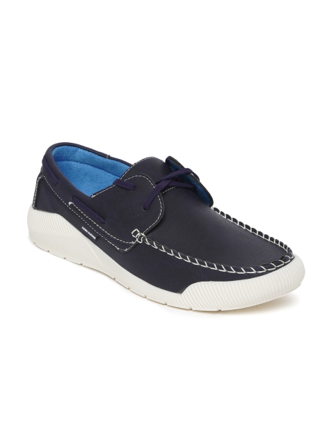 

Flying Machine Men Navy Kyle Boat Shoes, Navy blue