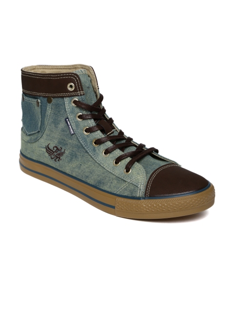 

Flying Machine Men Green Denim Sneakers