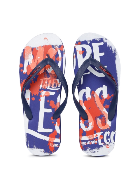 

Flying Machine Men Blue Bruce Printed Flip-Flops