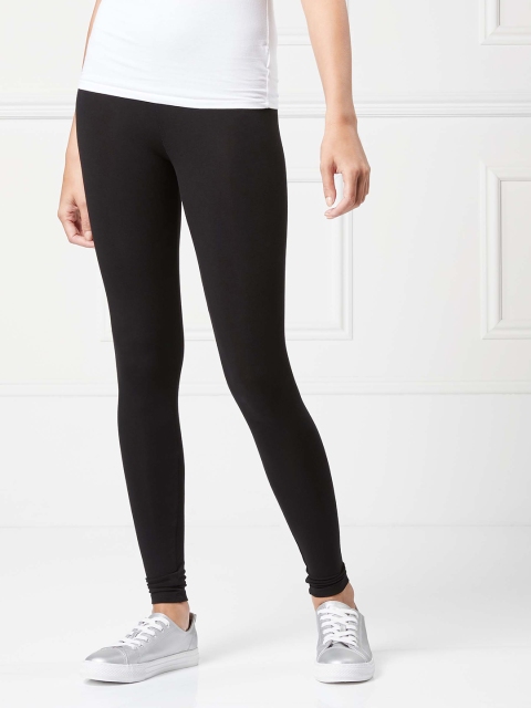 

next Women Black Churidar Leggings