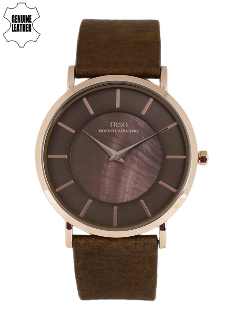 

IBSO Men Brown Dial & Brown Leather Straps Analogue Watch B2246GBR