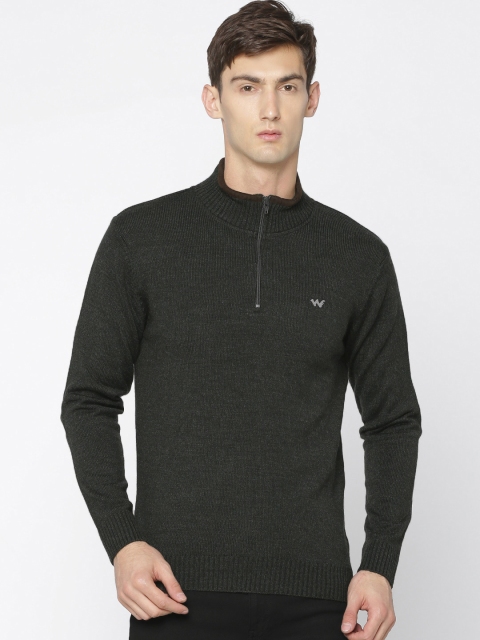 

Wildcraft Men Green Solid E Patch Sweater