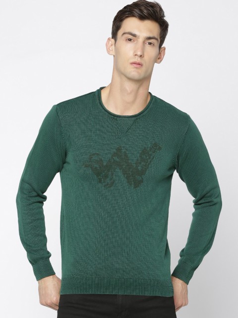 

Wildcraft Men Green Printed W Print Sweater