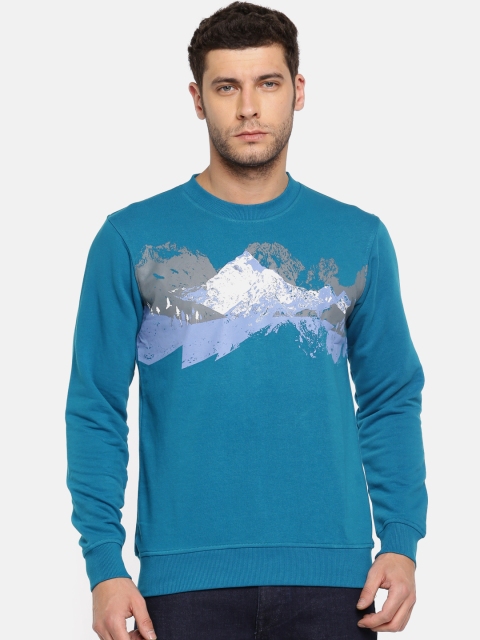 

Wildcraft Men Blue Printed View Sweatshirt