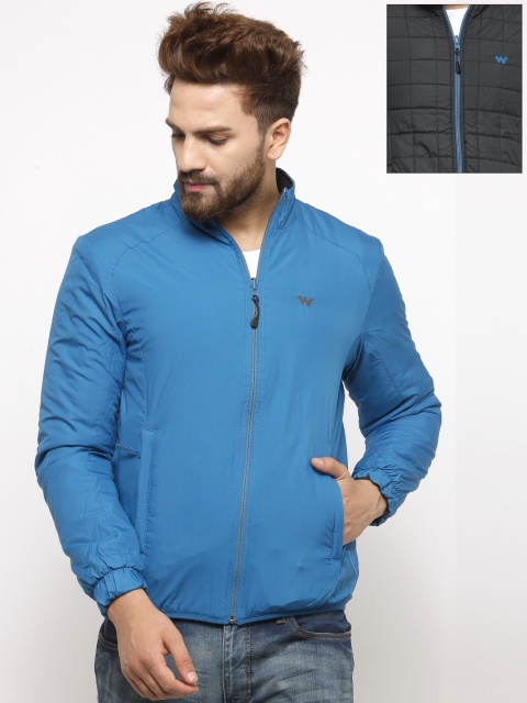 

Wildcraft Men Blue & Black Solid LQJ Reversible Quilted Jacket