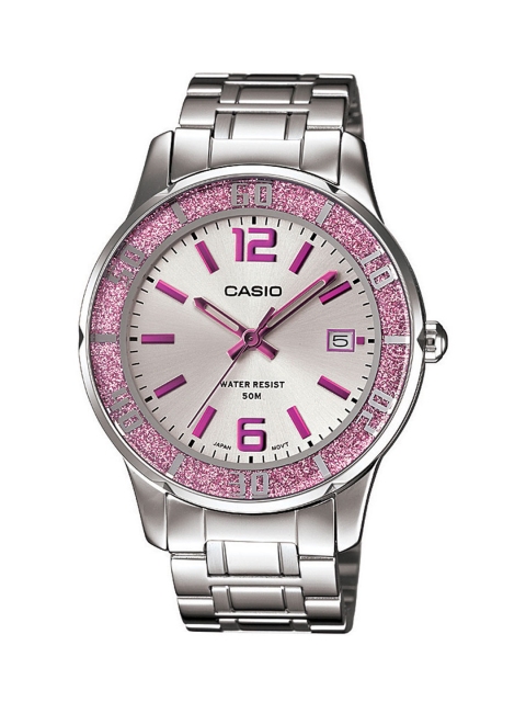 

Casio Enticer Lady Women Silver Analogue watch A809