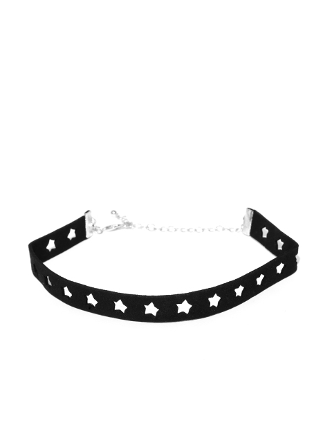 

FOREVER 21 Black Cut-Out Choker Necklace