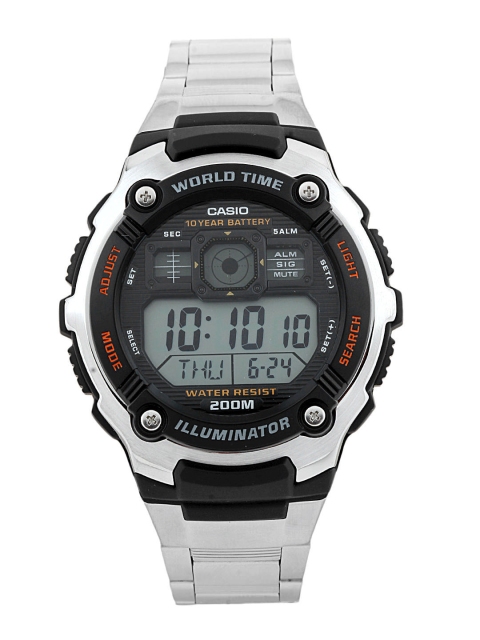 

Casio Youth Digital Men Silver Digital watch D084 AE-2000WD-1AVDF
