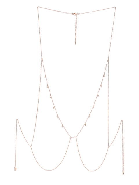 

FOREVER 21 Gold-Toned Stone-Studded Body Chain