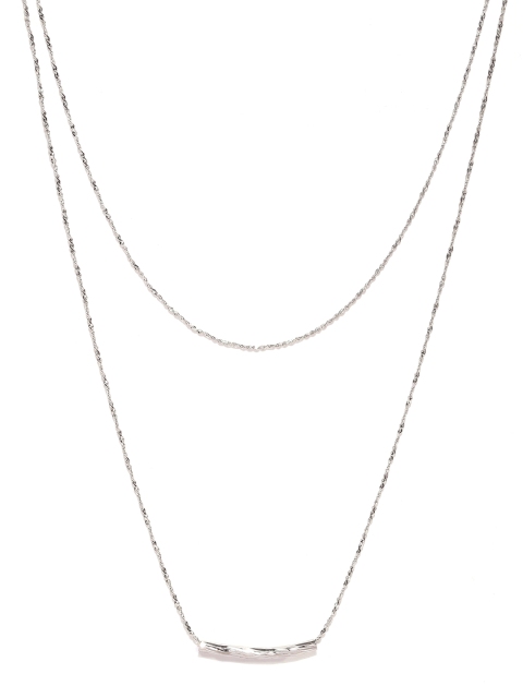 

FOREVER 21 Silver-Toned Layered Necklace