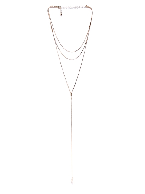 

FOREVER 21 Gold-Toned Layered Lariat Necklace