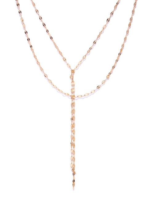 

FOREVER 21 Gold-Toned Layered Lariat Necklace